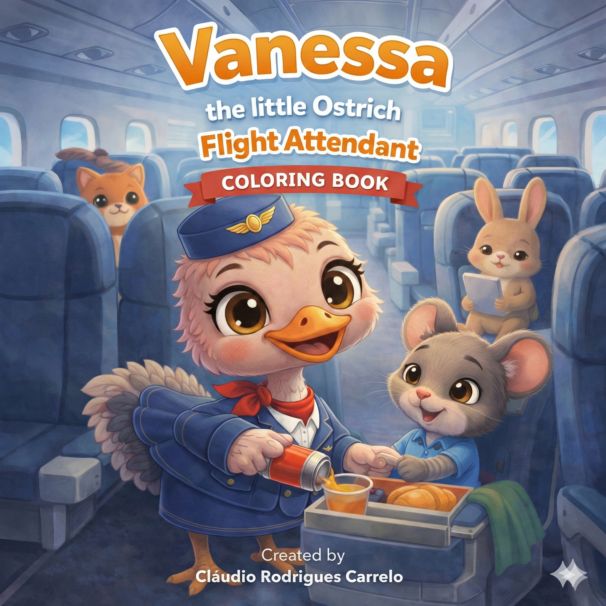 Vanessa the Little Ostrich Flight Attendant